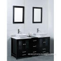 double basins wooden  bathroom cabinet OL-384
